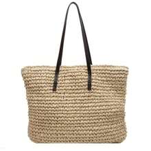 2025 Summer Luxury Designer Women's Bag Hot  Fashion Women's Woven Grass Shoulder Bag Large Capacity Leisure Shoulder Bag