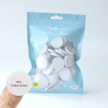 hytoos Conjunto de 50 discos de polimento para unhas de 15 mm/25 mm, autoadesivos e substituíveis, ideais para pedicure e para dar brilho às unhas.