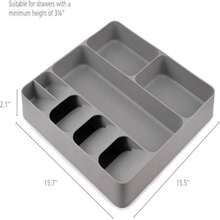 Joseph Joseph DrawerStore Compact Utensil Organizer For Kitchen Drawer Silverware, Flatware Tray, Small, Grey - Đồ dùng ăn uống & dụng cụ - Xem 2