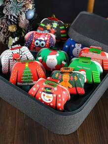 6 pezzi Scatole regalo decorative natalizie fai-da-te