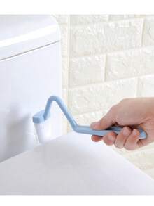 2pcs,Slot Cleaning Brush, Toilet Cleaning Brush, Multi-Function Cleaning Brush Tool, Deep Toilet Brush With Hanging Hole, Bathroom Gap Brush, Home, Kitchen, Bathroom, Window, Vehicle, Faucet, Toilet - Multicolor - View 5