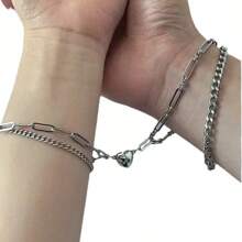 5-20 paires de fermoirs magnétiques en forme de cœur, connecteurs pour la création de bijoux DIY, accessoires de fabrication de bijoux pour colliers et bracelets de couple