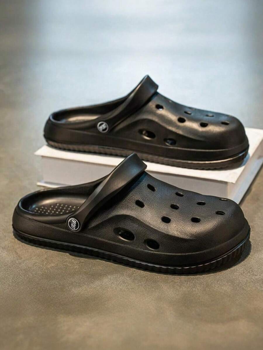 Men's Flat-Soled Clogs Are Breathable, Comfortable, Non-Slip, Wear-Resistant, Casual And Versatile, Daily Home Outing Work Shoes
