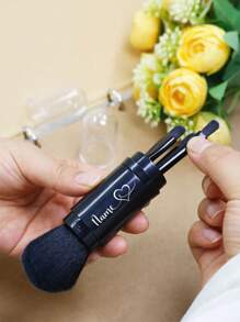 Custom Name Makeup Brush Set,Personalized Travel Makeup Brush Set,Customized Mini Makeup Products,Travel Makeup,Customizable Birthday Gifts,Wedding Accessories,Travel Essentials,College Essentials,Wedding Gifts,Portable,Exquisite,Bridesmaid Gifts,Cylinder,Women,Men,Girlfriends,Mothers,Couples