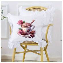 1 件/2 件/3 件花卉热巧克力杯印花转印贴纸 - 粉红玫瑰和金色装饰，可水洗熨烫补丁，适用于 T 恤、牛仔裤、夹克、帽子 - 耐用塑料材质，图案奢华，色彩鲜艳 - 彩色 - 查看 6