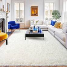 WISH TREE 8x10 Area Rugs For Living Room, Fluffy Shaggy Rug Soft ...