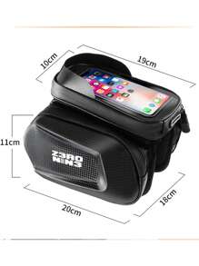 Bolsa para el manubrio de la bicicleta, bolsa de almacenamiento para teléfono de bicicleta de montaña, accesorio de ciclismo a prueba de agua para colgar en la parte delantera