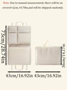 1pc Foldable Travel Organizer Bag, 6-In-1 Minimalist Design With Multiple Pockets, Portable Carry Bag For Storing Clothes, Pants, Shirts, Towels, Skincare, Cosmetics, Suitable For Travel, Vacation, Luggage, Back To School, Dorm, Halloween, Christmas