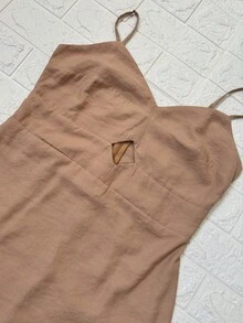 Short Dress Marrante Faminina - 卡其色 - 查看 2