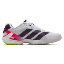 Adidas Adizero Counterblast M Badminton Shoes, Lightweight Cushioned Sports Shoes For Men, JH5156 - White/Purple/Bright Lemon Yellow - View 2