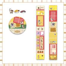1 Roll High-Quality Student Scrapbooking Decorative Stickers, Cat Town Series, Suitable For Gifts, Office, Home, Marking, Labels, Classrooms, Entertainment Toys, Student Planner Creative Vintage Deco Stickers,School Supplies,Back To School