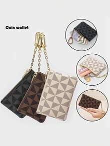 零钱包迷你拉链钥匙扣袋零钱包硬币袋女士信用卡ID钥匙耳机口红背包装饰钥匙扣