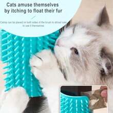Cat Massage Corner, Cat Massage Brush, Self-Grooming Brush, Massage Brush Toy, Cat Scratching And Rubbing Tool, Pet Desk Leg Binding Brush - Multicolor - View 7