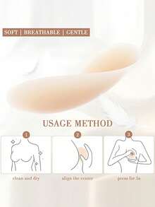 2/4pcs Silicone Invisible Nipple Cover Pasties, Thin & Breathable, Designed For Wedding Dresses, Strapless Gowns, Invisible Lingerie, Dresses, Jumpsuits, Vacation - Multicolor - View 7