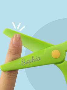 Personalized Custom Handmade Scissors, Non-Slip Safety Scissors, Student Paper-Cutting Scissors, DIY Anti-Pinch Hand Art Scissors, Back To School. - Multicolor - View 5