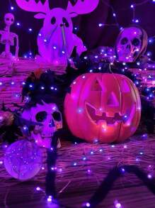 LED Fairy Light Battery Made, 1 Pack Mini Battery Powered Copper Wire Starry Sky Fairy Light For Bedroom, Twinkling Light Mason Jar Light Waterproof Firefly Light DIY Party, Christmas, Party, Wedding, Center Decoration, Decoration, Valentine's Day Decoration, Halloween Decoration (Purple Color)