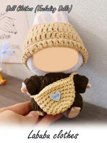 1pc Compatible With Labubu. Clothes Only (No Doll), Suitable For Labubu Dolls. Changeable Outfits, Party Costumes, Accessories. Father's Day, Mother's Day, Valentine's Day, Thanksgiving, Easter, Birthday And Holiday Gifts For Friends And Family, Wedding, Graduation Ceremony.
