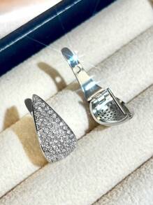 1 par de pendientes colgantes con circonita cúbica preciosa para bodas, aniversarios, fiestas de compromiso, joyería para el Día de San Valentín