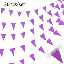 20 buc/set triunghiular colorat steaguri ghirlandă în vrac marea deschidere carnaval ziua de naștere petrecere decorare festival sărbătoare în aer liber