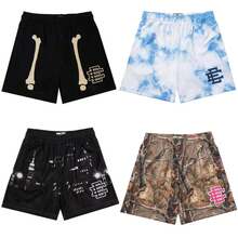 2025 EE  Basic Shorts NEW Men's Casual Shorts Fitness Sports Pants Summer Gym Workout Men Classic GYM Mesh Shorts - 黑方子 - 查看 3