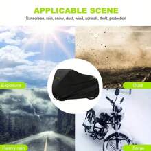 Funda para motocicleta con franjas reflectantes, Funda impermeable y a prueba de polvo de tafetán 190T para motocicleta y scooter