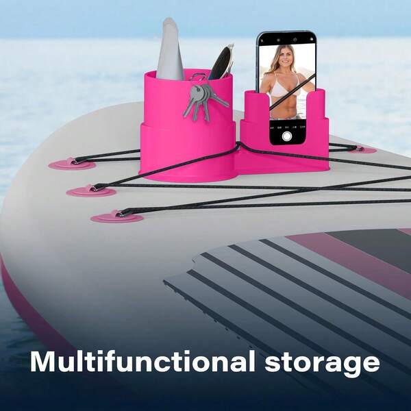 1个皮划艇杯架，冲浪板皮划艇饮料手机支架，带挂绳