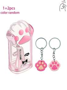 Cute Cat Paw Pencil Sharpener, Manual Office, Home And School Supplies Pencil Sharpener With A Lid, Pink And Grey Pencil Sharpener, Small Handheld Pencil Sharpener, Cat Paw Manual Pencil Sharpener Accessories, Office, Home And School Supplies, Cat Paw Shape With A Lid Suitable For Children, Adults And Students, School Supplies, Student Awards, Children's Gifts, Pencil Sharpener Accessories, Pink And Grey Back To School
