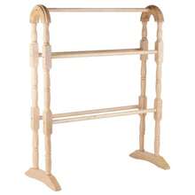 Wooden Towel Rail Brown Towel Holder Stand Multidry Rack Bathroom Kitchen 77cm - 1003577 - View 3