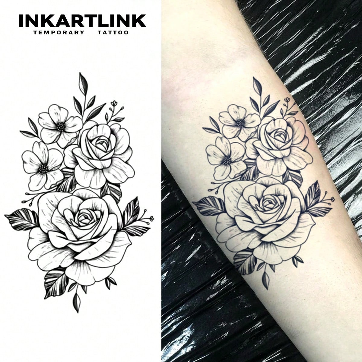 INKARTLINK 2 Revolutionary Technology Tattoos, Semi Permanent Tattoos, Roses, Realistic Tattoos, Heartwarming Tattoos, Temporary Tattoos, Fake Tattoos, Waterproof
