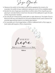 Create Your Own Sailboard Stickers (Two Lines Of Text)/ Backdrop Sticker / Large DIY Event Signage / Custom Backdrop Sticker/ STICKER ONLY