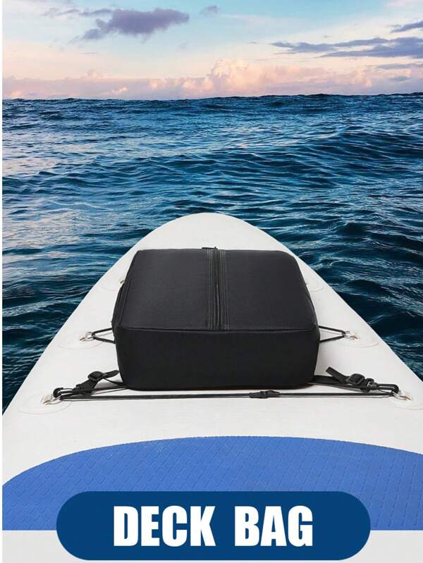 1 Stück Surfbrett-Zubehörtasche, Schwimm-Sporttasche, Getränke-Kühltasche, Surfbrett-Deckstasche, schwarze Deckstasche, Paddelboard-Aufbewahrung