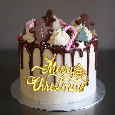 5 pièces/10 pièces Décorations de gâteau de Noël, sapin de Noël en acrylique miroir, renne, Père Noël, décoration de gâteau "Joyeux Noël", décorations de gâteau de Noël, set de décoration de gâteau, fournitures de fête, cadeaux de Noël, décorations de cupcake, décoration de dessert au chocolat, centre de table de maison, couleur et style aléatoires, décorations de Noël, pyjamas de Noël, cadeaux de Noël, décoration de Noël