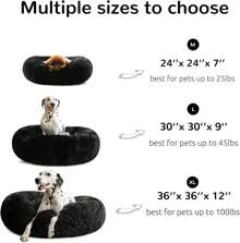 Hachikitty Calm Donut Cuddler, Cama grande para perro, 30': Suministros para mascotas