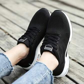 scarpi sportivi sportive casual traspiranti con cuscinetto d'aria per donna, adatte per tennis, badminton, leggere, antiscivolo, per viaggi e passeggiate, all'aperto casual