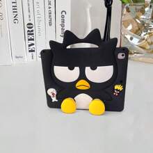 Sanrio Funda protectora 3D de Hello Kitty compatible con iPad Mini/5th/6th/7th/8th/9th/10th/11th/Air/Pro con correa de hombro - para niños y niñas, económica, a prueba de golpes, resistente a arañazos, a prueba de caídas, antideslizante, antihuellas, antirasguños, hecha de material de silicona, regalo de cumpleaños, regalo de Navidad.