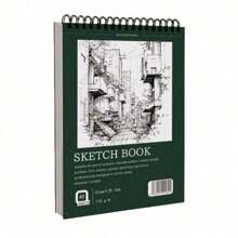 1 قطعة دفتر رسم ملزم حلزونيًا 60 ورقة 8.3" * 11.7"، ورق خالي من الحمض لرسم وتلوين الفن، مثالي للمبتدئين والفنانين، ورق قوي 100جم/110جم للإبداعات السلسة، هدية عيد الميلاد/رأس السنة/عيد الفصح للفنان المبتدئ البالغ