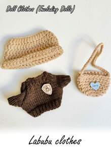 1pc Compatible With Labubu. Clothes Only (No Doll), Suitable For Labubu Dolls. Changeable Outfits, Party Costumes, Accessories. Father's Day, Mother's Day, Valentine's Day, Thanksgiving, Easter, Birthday And Holiday Gifts For Friends And Family, Wedding, Graduation Ceremony.