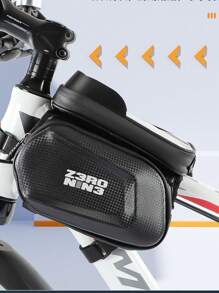 Bolsa para el manubrio de la bicicleta, bolsa de almacenamiento para teléfono de bicicleta de montaña, accesorio de ciclismo a prueba de agua para colgar en la parte delantera