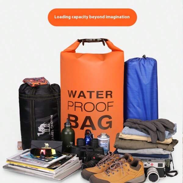 PVC Material Sports Outdoor Fitness Bag, Waterproof Bucket Bag For Beach, Diving, Travel, Swimming, Waterproof