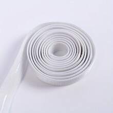 5 yardas/1cm de ancho Cinta elástica de silicona de alta resistencia, banda elástica antideslizante para correa de hombro, puño de manga, traje de baño, mangas, pelucas, corpiño de vestido y talla grande, multicolor - Multicolor - Ver 11