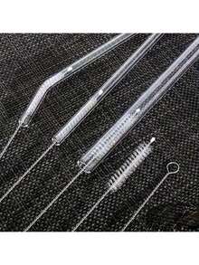 5pcs Metal Straw Cleaner - Extra Long Stainless Steel Brush For Cleaning Reusable Straws, Water Bottles And Pipes