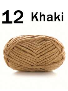 1/2 piezas de hilo de terciopelo suave, 50g/pieza, 60m/pieza, hilo grueso de punto a mano DIY, hilo Popsicle, hilo grueso de poliéster suave, adecuado para manualidades DIY, adecuado para tejer y ganchillo de bufandas, sombreros, zapatos, bolsos, cojines, muñecas, mantas, pantuflas, proyectos de ganchillo artesanal