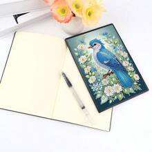 1 Conjunto Kit de Pintura de Diamante DIY com Cristais de Strass - Caderno de Couro Sintético Preto, Material Artesanal para Casa, Escritório e Escola, Presente Perfeito para a Volta às Aulas ou Acessório de Mesa Criativo, Presente Artesanal Único