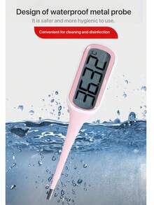Household Large-Screen Electronic Thermometer With High Precision, Soft Tip For Armpit And Oral Use, And Backlight Function.