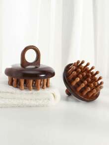 1把天然檀香木粗齿按摩梳，圆头头皮按摩器宽齿发刷，小巧便携，返校季、旅行度假必备，女士美发配件，梳子，边缘梳，梳子，解结梳，球形梳，迷你发刷套装，木梳，发刷，边缘梳，解结梳，美发产品，美发工具，美发用品，护发，卷发梳，理发师，美发设备，小梳子，迷你发刷，发型，美发，发刷，背梳，造型梳，卷发梳，边缘梳，发梳，梳子，发刷套装，梳子，卷发梳，解结梳，女士发刷，头发，旅行，美发产品，美发工具，美发用品，理发师，理发师配件，理发店，美发设备 - 棕色 - 查看 10