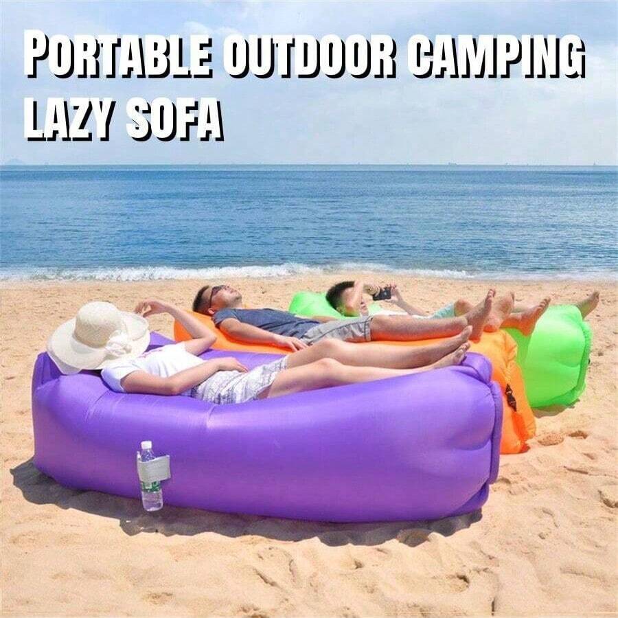 户外充气懒人沙发，充气床垫便携式露营气垫单人折叠