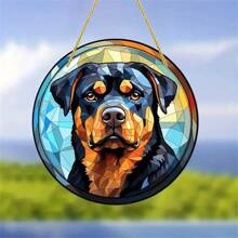 2D retro farbige Dackel Fenster Deko Anhänger aus Acryl, Deko Anhänger für Feiertage und Partys, Auto Innenraum Deko, verschiedene Tier Anhänger zur Auswahl, geeignet für Hunde- und Tierliebhaber