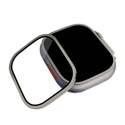 1pc 9H High-Definition Tempered Glass Screen Protector Compatible With Apple Watch Ultra 1/Ultra 2 49mm, Waterproof, Sensitive Touch, Compatible With Watch Ultra Series 8/9/10, 49mm Titanium, Black, Orange, Titanium Alloy Watch Protective Case And Screen Protector Combo Compatible With Apple Watch Ultra 1/Ultra 3 49mm With Frame Screen Protection Essentials, Applicable To Daily Shield, Office, Home Daily Shield Office Home Watch Accessories Watch Screen Protector Shockproof Anti-Fall Scratch Resistant