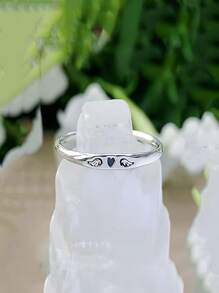 Memorial Rings For Women, Stainless Steel Jewelry, Tiny Heart With Wings Angel Ring,Stackable Personalized Gift Jewelry,Sympathy Memorial Jewelry For Loss Of Loved One Memorial - Tiny Heart With Wings Ring, Missing You Always I'll Hold You In My Heart Rings Lost Loved One Loss Miscarriage Memorial Jewelry Gift