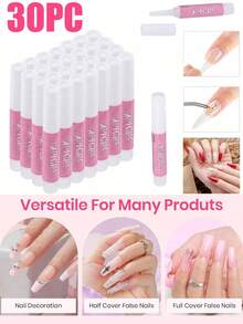 批发指甲胶，超强指甲胶，适用于水晶指甲，持久专业指甲胶，适用于压指甲，适用于水晶指甲，粘合假指甲的粘合指甲胶，2g/0.07OZ/PCS，美甲用品，美甲工具，美甲工具，返校，指甲，用于压指甲的美甲工具 - 無色 - 查看 11